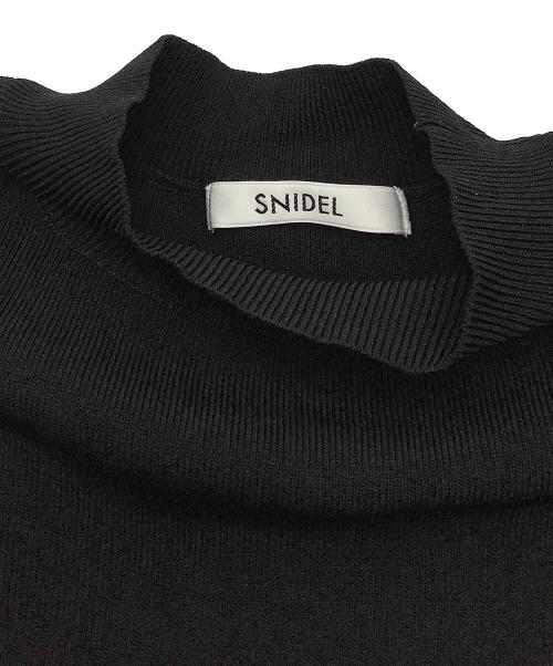 Snidel（スナイデル）Snidel (スナイデル) 薄手ニット ケープスリーブニットプルオーバー ブラック サイズ:Fの古着・服飾アイテム