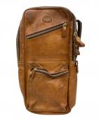 Herzヘルツ）の古着「ボディバッグ レザー」｜ブラウン