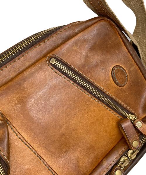 Herz（ヘルツ）Herz (ヘルツ) ボディバッグ レザー ブラウンの古着・服飾アイテム