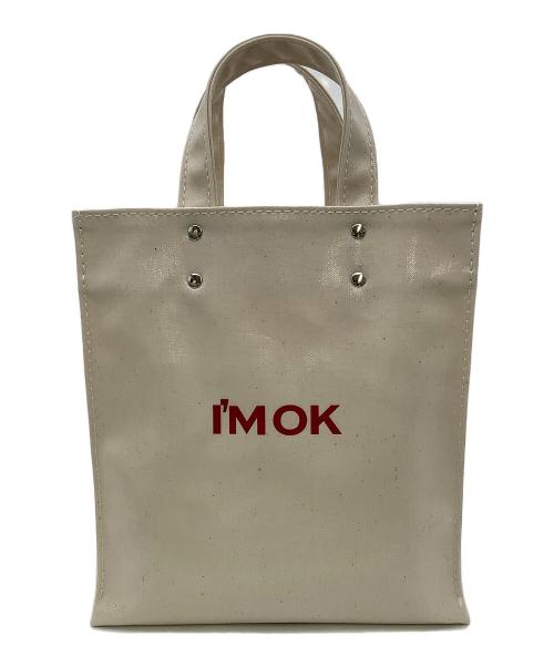 TEMBEA（テンベア）TEMBEA (テンベア) ハンドバッグ ペーパー トートバッグ I'M OK ベージュの古着・服飾アイテム