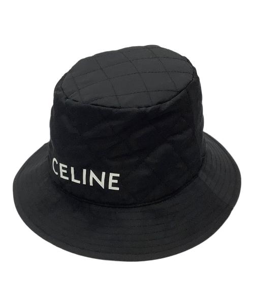 CELINE（セリーヌ）CELINE (セリーヌ) ハット キルティング ロゴ バケットハット サイズ:Sの古着・服飾アイテム