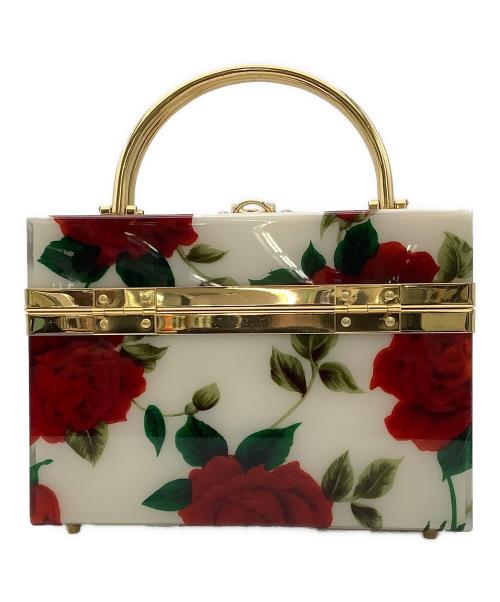 Bolsa Sovelana（ボルサソベラナ）Bolsa Sovelana (ボルサソベラナ) バニティバッグ バラ柄パーティバッグ アイボリー×レッドの古着・服飾アイテム