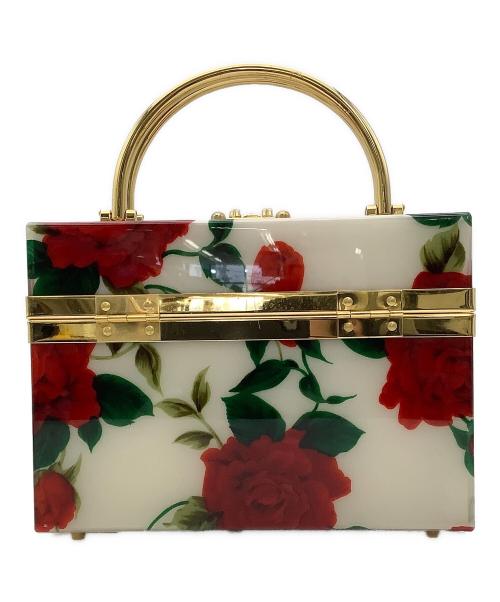 Bolsa Sovelana（ボルサソベラナ）Bolsa Sovelana (ボルサソベラナ) バニティバッグ バラ柄パーティバッグ アイボリー×レッドの古着・服飾アイテム