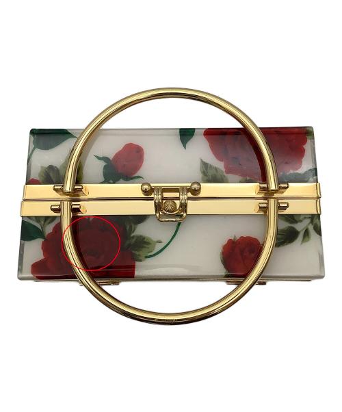 Bolsa Sovelana（ボルサソベラナ）Bolsa Sovelana (ボルサソベラナ) バニティバッグ バラ柄パーティバッグ アイボリー×レッドの古着・服飾アイテム