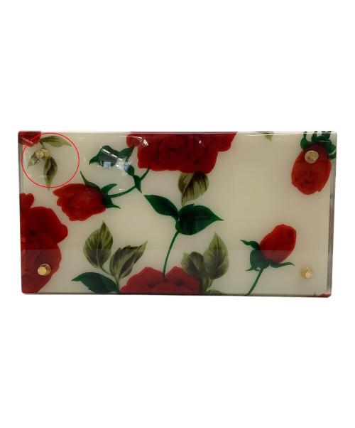 Bolsa Sovelana（ボルサソベラナ）Bolsa Sovelana (ボルサソベラナ) バニティバッグ バラ柄パーティバッグ アイボリー×レッドの古着・服飾アイテム