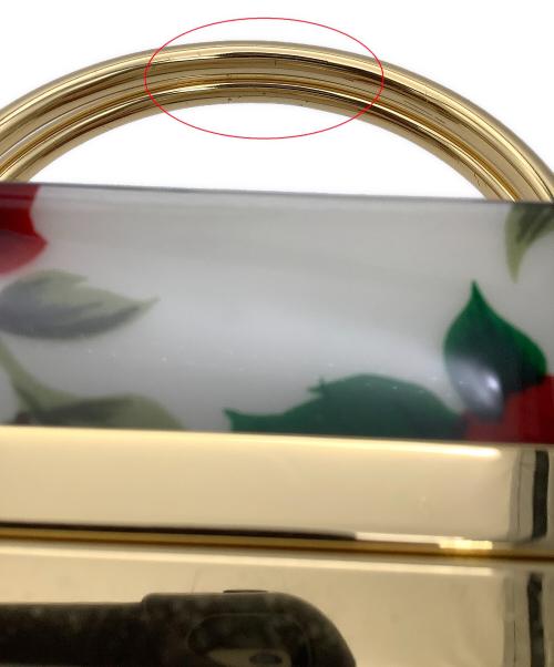 Bolsa Sovelana（ボルサソベラナ）Bolsa Sovelana (ボルサソベラナ) バニティバッグ バラ柄パーティバッグ アイボリー×レッドの古着・服飾アイテム