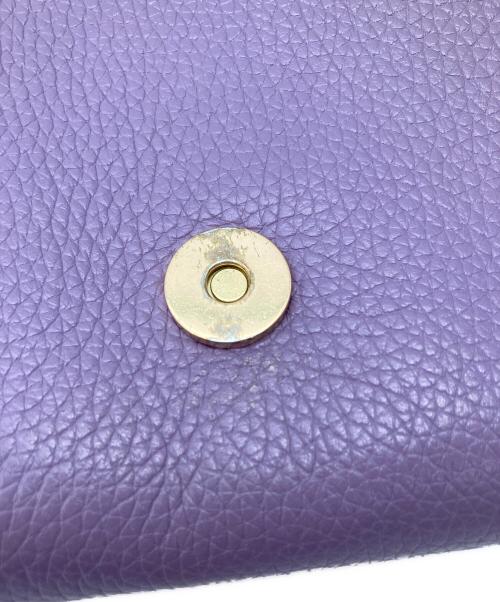 TORY BURCH（トリーバーチ）TORY BURCH (トリーバーチ) ﾁｪｰﾝショルダーバッグ パープル×ゴールドの古着・服飾アイテム