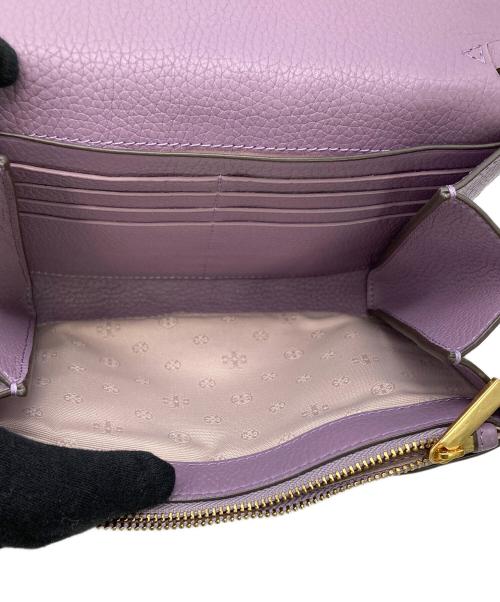 TORY BURCH（トリーバーチ）TORY BURCH (トリーバーチ) ﾁｪｰﾝショルダーバッグ パープル×ゴールドの古着・服飾アイテム