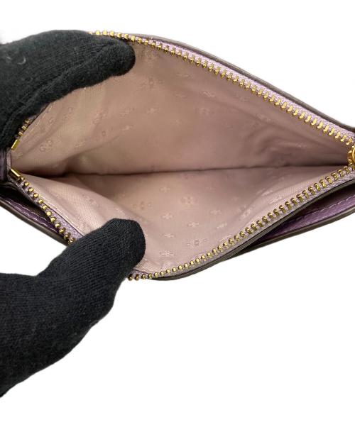 TORY BURCH（トリーバーチ）TORY BURCH (トリーバーチ) ﾁｪｰﾝショルダーバッグ パープル×ゴールドの古着・服飾アイテム