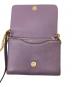 中古・古着 TORY BURCH (トリーバーチ) ﾁｪｰﾝショルダーバッグ パープル×ゴールド：8000円