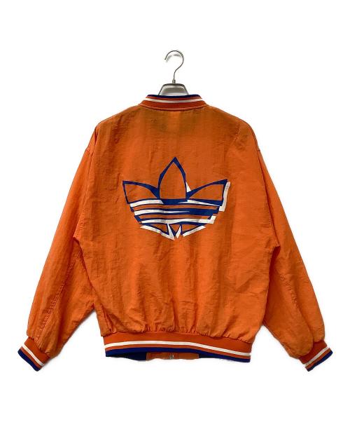 adidas（アディダス）adidas (アディダス) ジャケット  80`sトラックジャケット オレンジ×ブルー サイズ:Mの古着・服飾アイテム