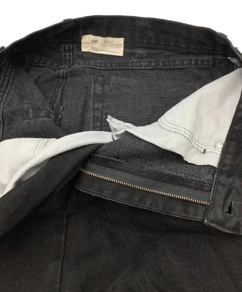 77CRCA（ナナナナサーカ）77CRCA (ナナナナサーカ) ロングスカート デニムスカート リメイク ブラック サイズ:不明の古着・服飾アイテム