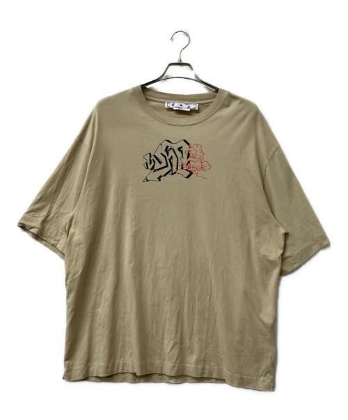 OFFWHITE（オフホワイト）OFFWHITE (オフホワイト) 半袖Tシャツ ベージュ サイズ:XLの古着・服飾アイテム