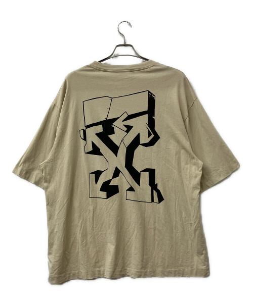 OFFWHITE（オフホワイト）OFFWHITE (オフホワイト) 半袖Tシャツ ベージュ サイズ:XLの古着・服飾アイテム