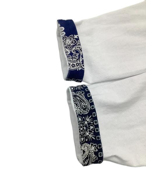 WIND AND SEA（ウィンダンシー）WIND AND SEA (ウィンダンシー) MIYAGIHIDETAKA (ミヤギヒデタカ) 長袖Tシャツ バンダナロゴ長袖カットソー ホワイト サイズ:Sの古着・服飾アイテム