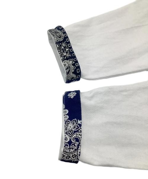 WIND AND SEA（ウィンダンシー）WIND AND SEA (ウィンダンシー) MIYAGIHIDETAKA (ミヤギヒデタカ) 長袖Tシャツ バンダナロゴ長袖カットソー ホワイト サイズ:Sの古着・服飾アイテム