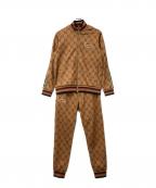 KARL KANIカールカナイ）の古着「ジャージ セットアップジャージ モノグラム」｜ブラウン