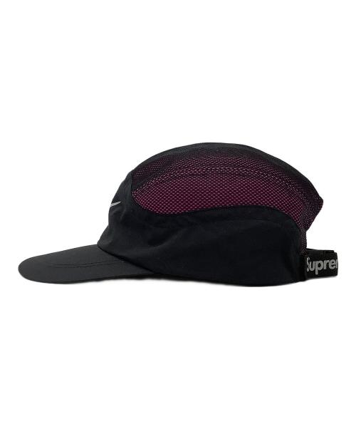 NIKE（ナイキ）NIKE (ナイキ) SUPREME (シュプリーム) キャップ TRAIL RUNNING HAT CAP ブラック×パープルの古着・服飾アイテム