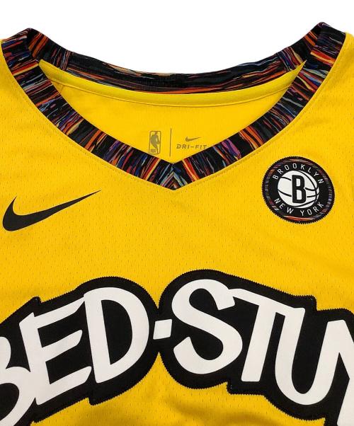 NIKE（ナイキ）NIKE (ナイキ) NBA (エヌビーエー) ゲームシャツ Brooklyn Nets Biggie Smalls Bed-Stuy Jersey イエロー サイズ:Mの古着・服飾アイテム