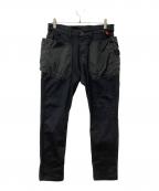 NANGA×HAKUナンガ×ハク）の古着「パンツ ハンズフリー ロークロッチ スキニー」｜ブラック