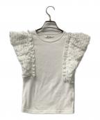 Snidelスナイデル）の古着「ノースリーブカットソー シアースリーブリブカットソー」｜ホワイト