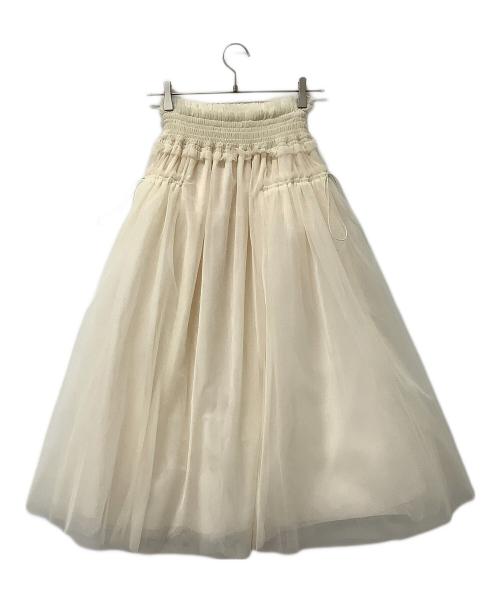 Snidel（スナイデル）Snidel (スナイデル) Chacott (チャコット) スカート Sustainableチュールスカート ベージュの古着・服飾アイテム