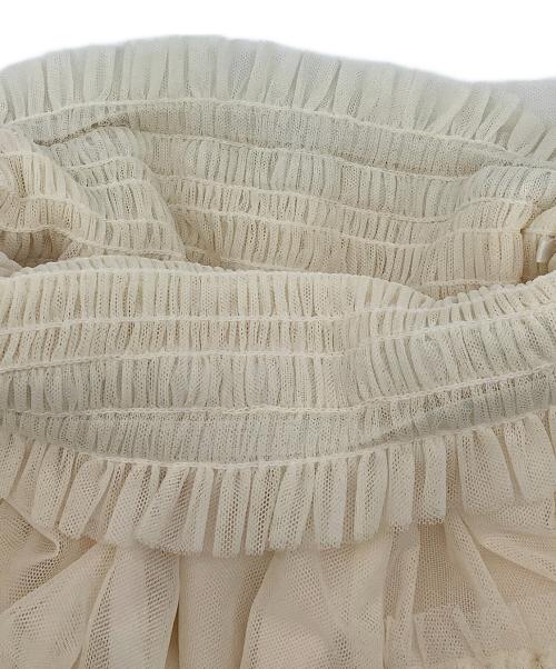 Snidel（スナイデル）Snidel (スナイデル) Chacott (チャコット) スカート Sustainableチュールスカート ベージュの古着・服飾アイテム