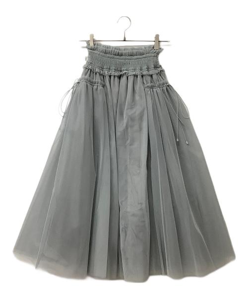 Snidel（スナイデル）Snidel (スナイデル) Chacott (チャコット) スカート Sustainableチュールスカート グレーの古着・服飾アイテム