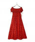 furfurファーファー）の古着「ワンピース チェリー柄プリントワンピース」｜レッド×ホワイト