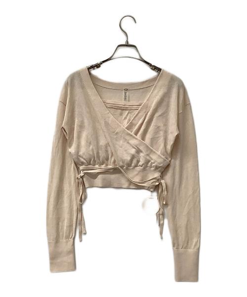 Snidel（スナイデル）Snidel (スナイデル) ニット Sustainableカシュクールプルオーバー ピンク サイズ:Fの古着・服飾アイテム