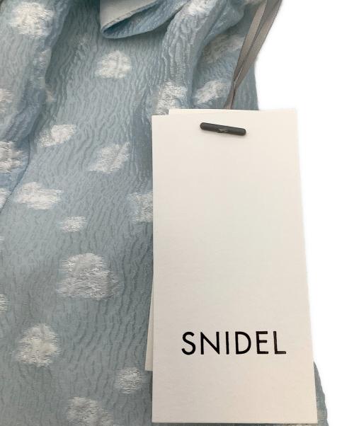Snidel（スナイデル）Snidel (スナイデル) シャツブラウス フラワージャガードブラウス スカイブルー サイズ:Fの古着・服飾アイテム