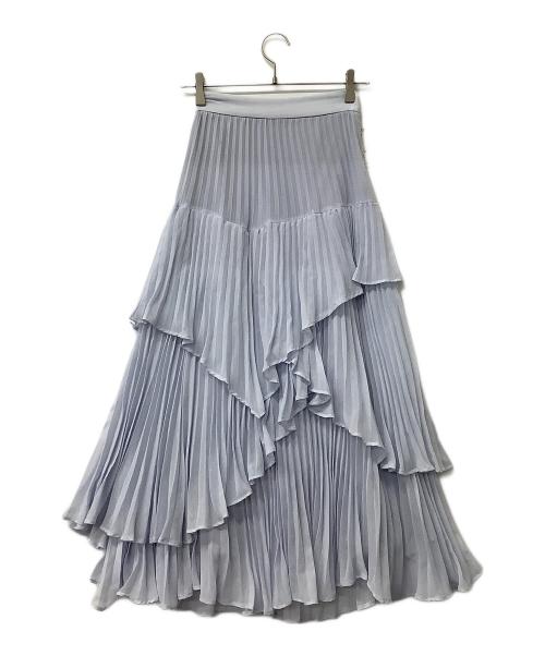 Snidel（スナイデル）Snidel (スナイデル) スカート プリーツティアードスカート スカイブルーの古着・服飾アイテム