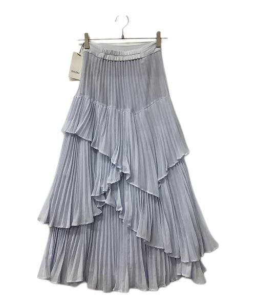 Snidel（スナイデル）Snidel (スナイデル) スカート プリーツティアードスカート スカイブルーの古着・服飾アイテム