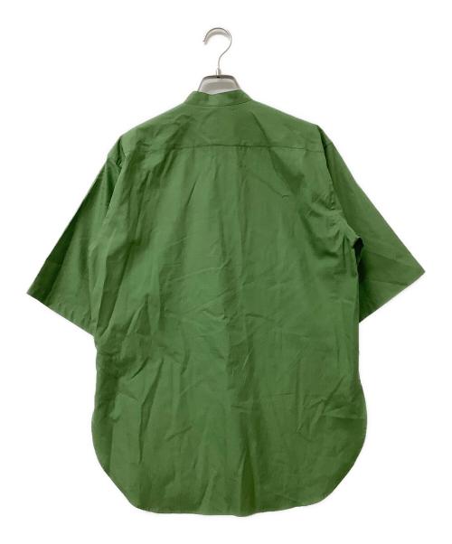 AURALEE（オーラリー）AURALEE (オーラリー) 半袖シャツ WASHED FINX TWILL HALF SLEEVED P/O SHIRT グリーン サイズ:1の古着・服飾アイテム