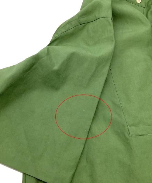 AURALEE（オーラリー）AURALEE (オーラリー) 半袖シャツ WASHED FINX TWILL HALF SLEEVED P/O SHIRT グリーン サイズ:1の古着・服飾アイテム