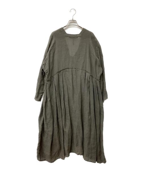 Veritecoeur（ヴェリテクール）Veritecoeur (ヴェリテクール) ワンピース リネンワンピース ブラウン サイズ:Fの古着・服飾アイテム