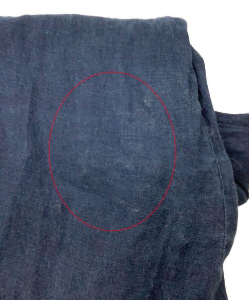 nest Robe（ネストローブ）nest Robe (ネストローブ) 長袖ワンピース インディゴ染めリネンワンピース ネイビー サイズ:不明の古着・服飾アイテム