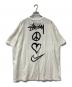 NIKE (ナイキ) stussy (ステューシー) 半袖Tシャツ Peace Love Swoosh T-shirt ホワイト サイズ:XL：7000円