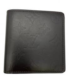 LOUIS VUITTON（ルイ ヴィトン）の古着「2つ折り財布 モノグラム・グラセ」｜ブラック