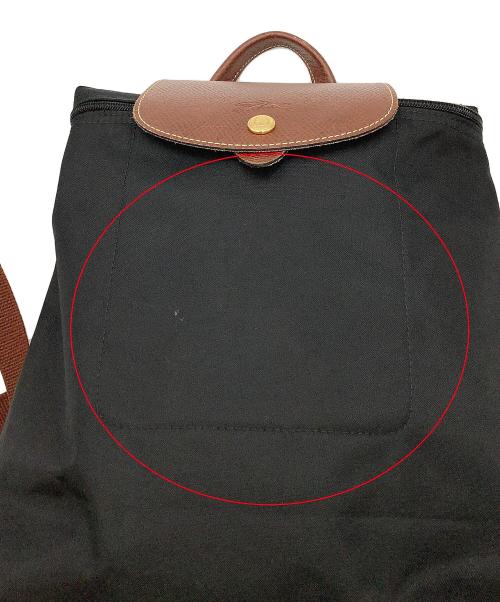 LONGCHAMP（ロンシャン）LONGCHAMP (ロンシャン) リュック Le Pliage ブラウン×ブラックの古着・服飾アイテム