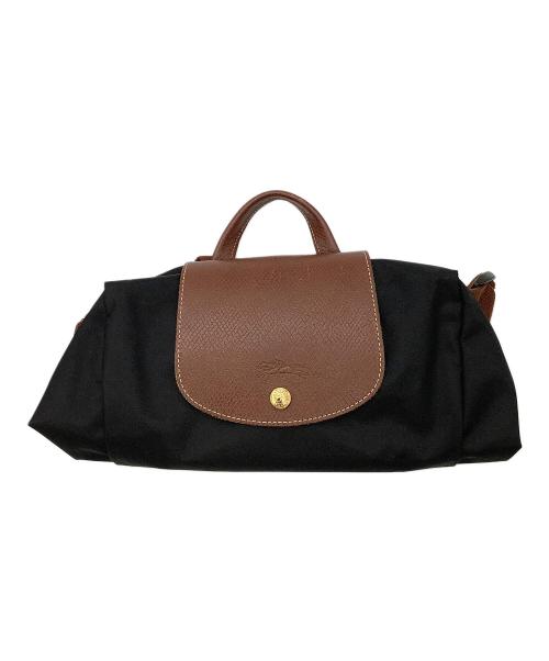 LONGCHAMP（ロンシャン）LONGCHAMP (ロンシャン) リュック Le Pliage ブラウン×ブラックの古着・服飾アイテム