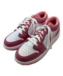 NIKE GS（ナイキ グレードスクール）の古着「スニーカー AIR JORDAN 1 LOW」｜ホワイト×ピンク