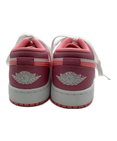 NIKE GS（ナイキ グレードスクール）NIKE GS (ナイキ グレードスクール) スニーカー AIR JORDAN 1 LOW ホワイト×ピンク サイズ:cm 22.5の古着・服飾アイテム