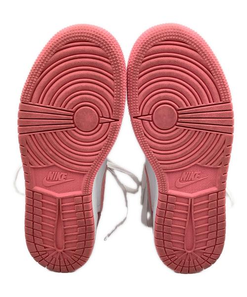 NIKE GS（ナイキ グレードスクール）NIKE GS (ナイキ グレードスクール) スニーカー AIR JORDAN 1 LOW ホワイト×ピンク サイズ:cm 22.5の古着・服飾アイテム
