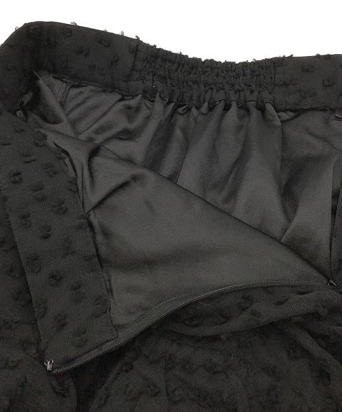 Snidel（スナイデル）Snidel (スナイデル) スカート バリエチュールスカート ブラックの古着・服飾アイテム