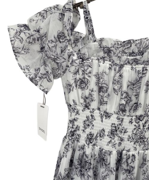 Snidel（スナイデル）Snidel (スナイデル) 半袖ワンピース ホワイト×ネイビー サイズ:1 未使用品の古着・服飾アイテム