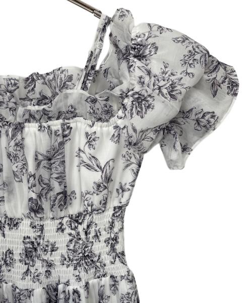 Snidel（スナイデル）Snidel (スナイデル) 半袖ワンピース ホワイト×ネイビー サイズ:1 未使用品の古着・服飾アイテム