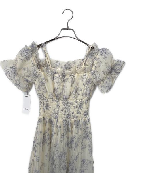 Snidel（スナイデル）Snidel (スナイデル) 半袖ワンピース イエロー×ブルー サイズ:1 未使用品の古着・服飾アイテム