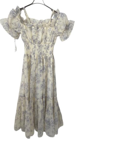 Snidel（スナイデル）Snidel (スナイデル) 半袖ワンピース イエロー×ブルー サイズ:1 未使用品の古着・服飾アイテム