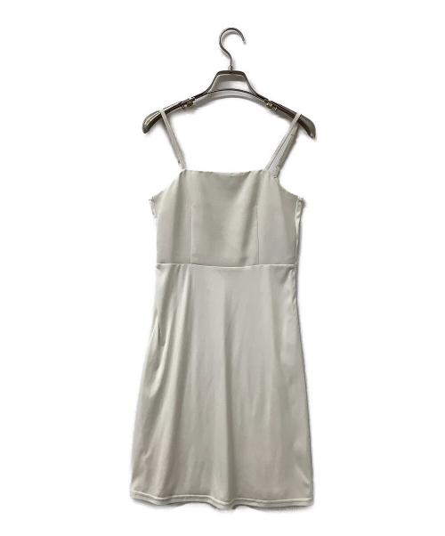 Snidel（スナイデル）Snidel (スナイデル) ノースリーブワンピース Sustainableデザインティアードワンピース ベージュの古着・服飾アイテム